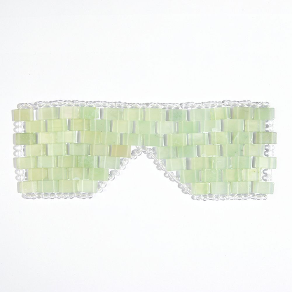 Luxury Skincare Accessories - Authentic Xiu Jade Eye Mask Natural