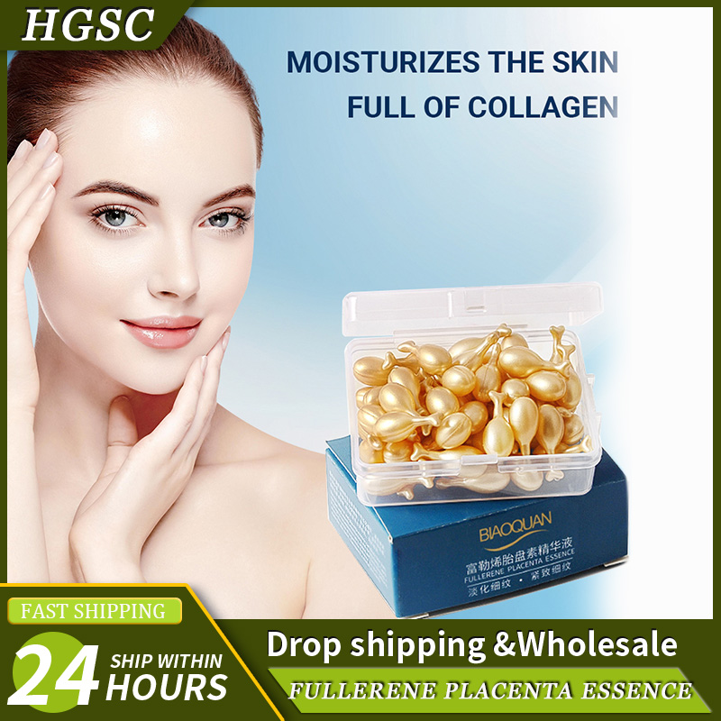 50PCS Face Serum Hyaluronic Ac - đánh giá và giá Placenta Extract Serum