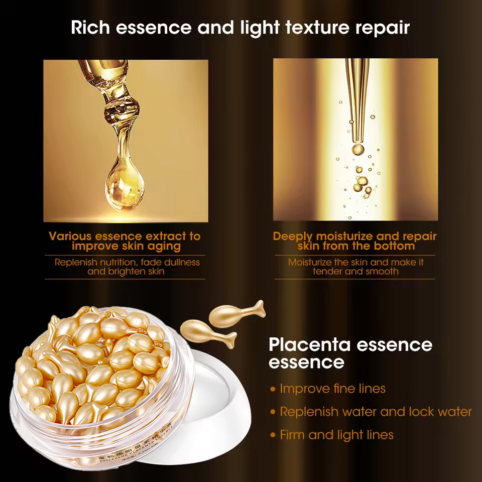 Fullerene Placenta Capsule Ess - đánh giá và giá Placenta Extract Serum